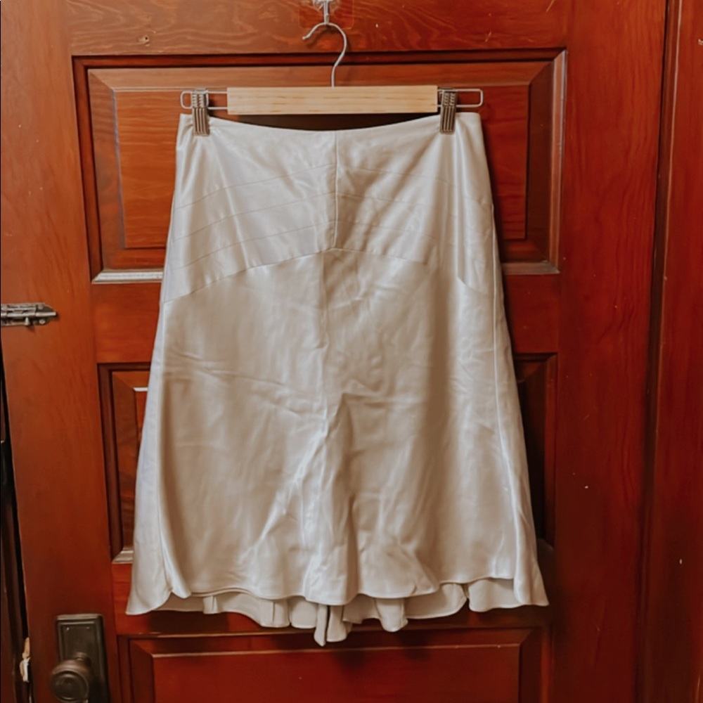 Vintage silk champagne-colored slip skirt